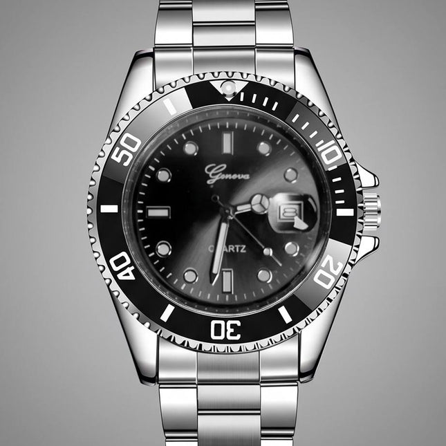 Geneva Emilio | Montre en acier pour homme - Design absolu