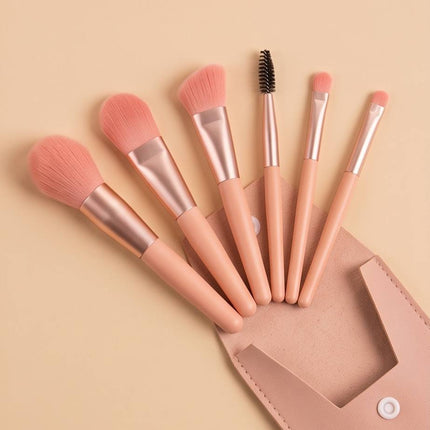Liora | Lot de 8 pinceaux de maquillage - Fibre artificiel
