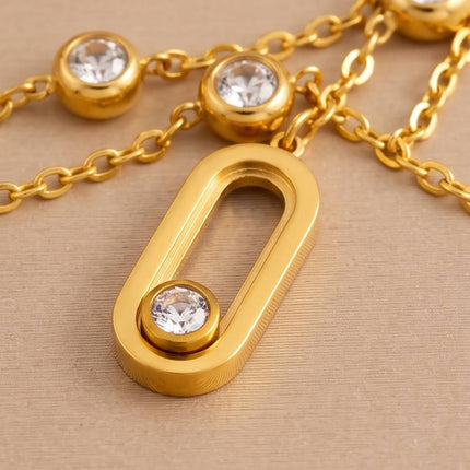 Lumérys | Chaîne de cheville - Diamant Strass - Elégance & Beauté des îles