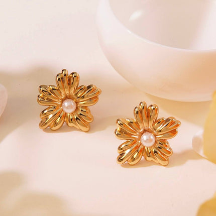 Blooméa | Boucle d'oreille en acier inoxydable - 1 Paire