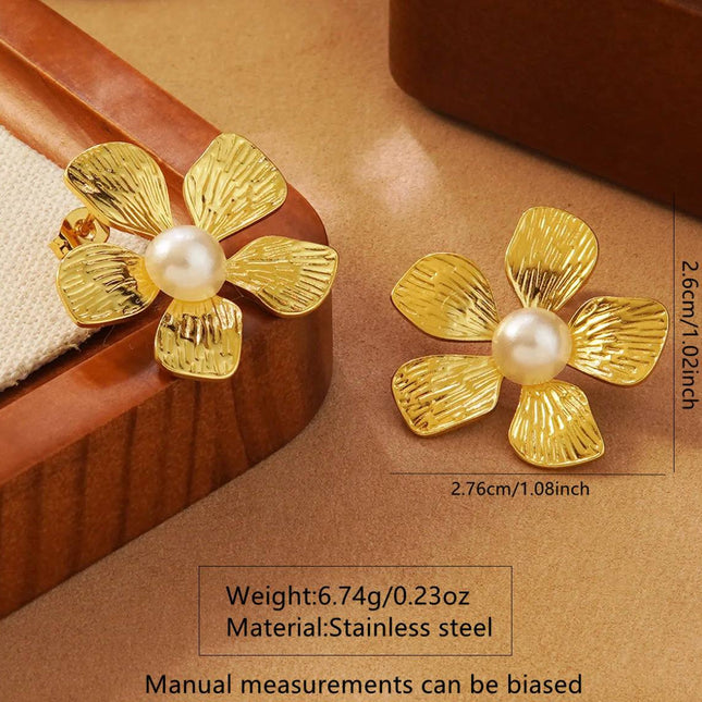 Fiona | Boucle d'oreille en acier inoxydable - 1 Paire