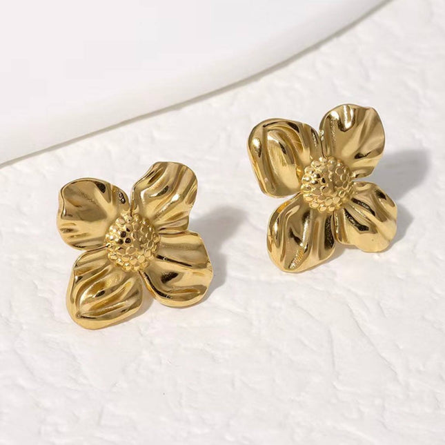 Azenor | Boucle d'oreille en acier inoxydable - 1 Paire