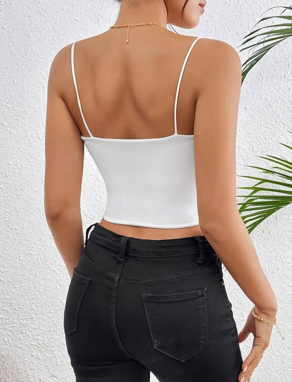 Top Bustier Douceur – Élégance Légère en Noir ou Blanc