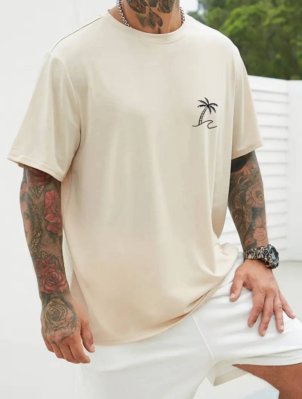 T-shirt homme palm force – Streetwear, virilité & confort estival