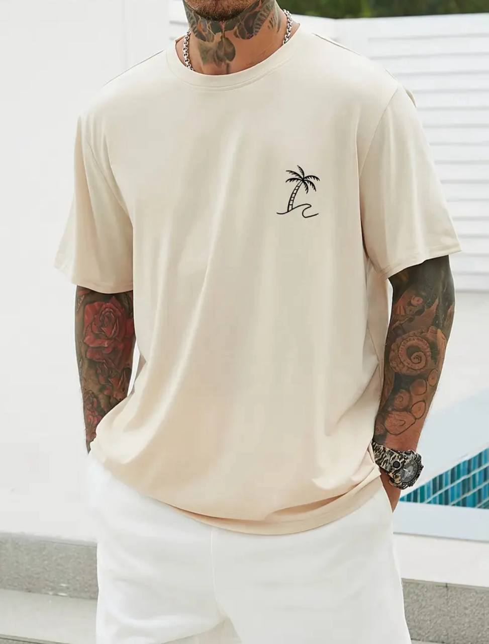 T-shirt homme palm force – Streetwear, virilité & confort estival