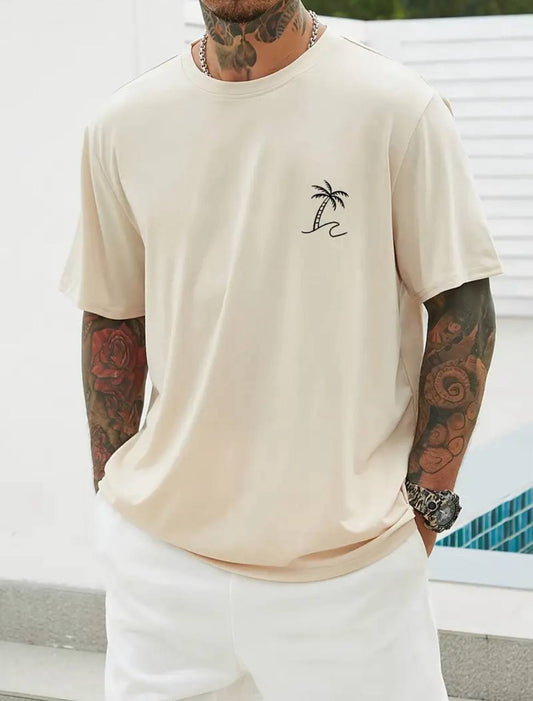 T-shirt homme palm force – Streetwear, virilité & confort estival