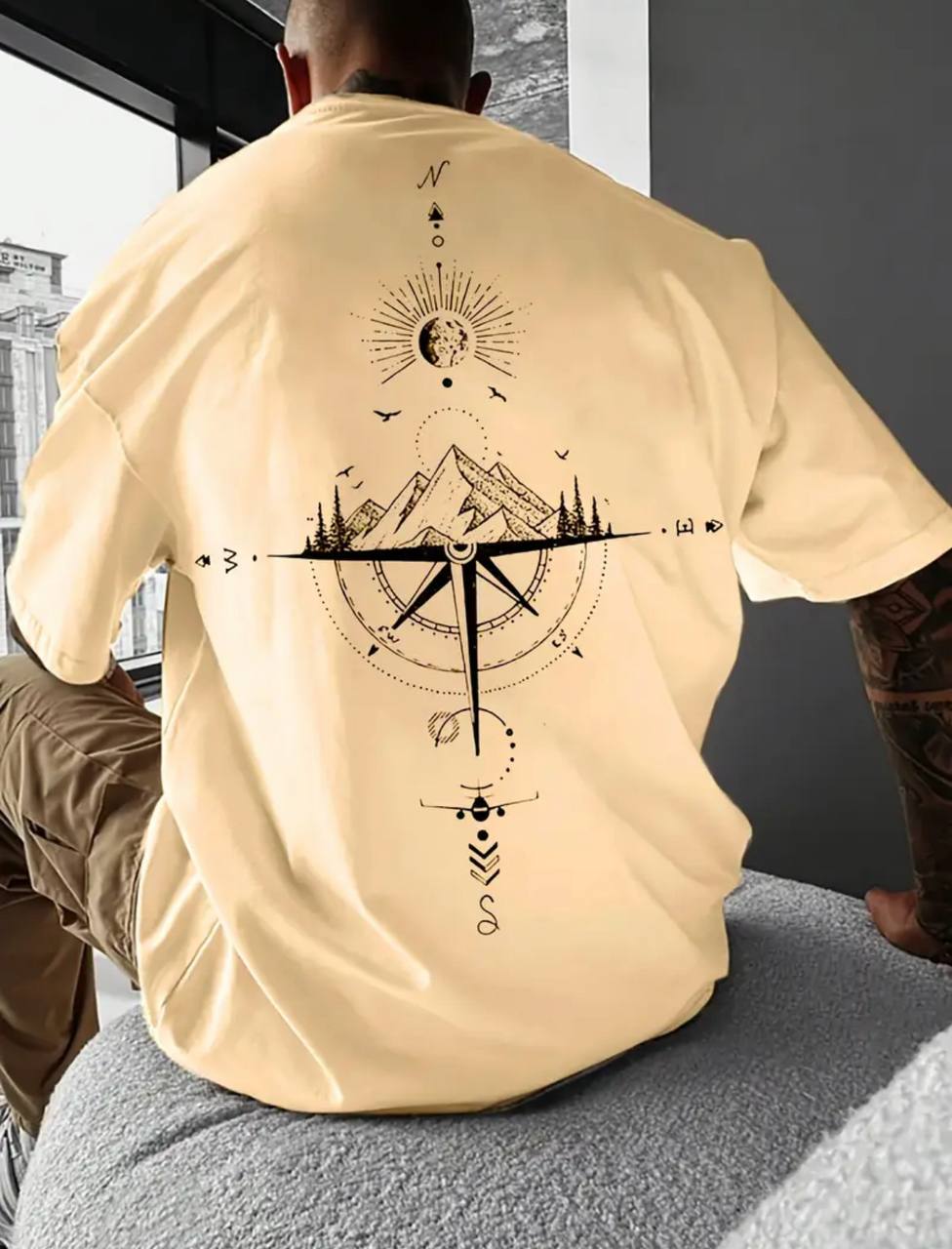 T-shirt Compass Code – Style, Direction & Présence