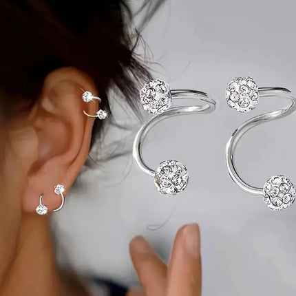 Boucles Spirale Divine – Éclat de Luxe & Élégance Sculptée