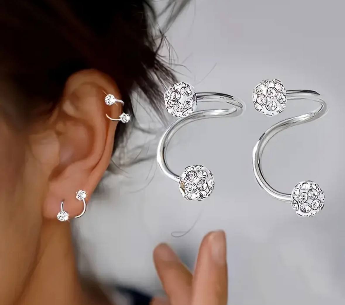 Boucles Spirale Divine – Éclat de Luxe & Élégance Sculptée