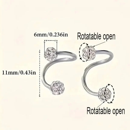 Boucles Spirale Divine – Éclat de Luxe & Élégance Sculptée