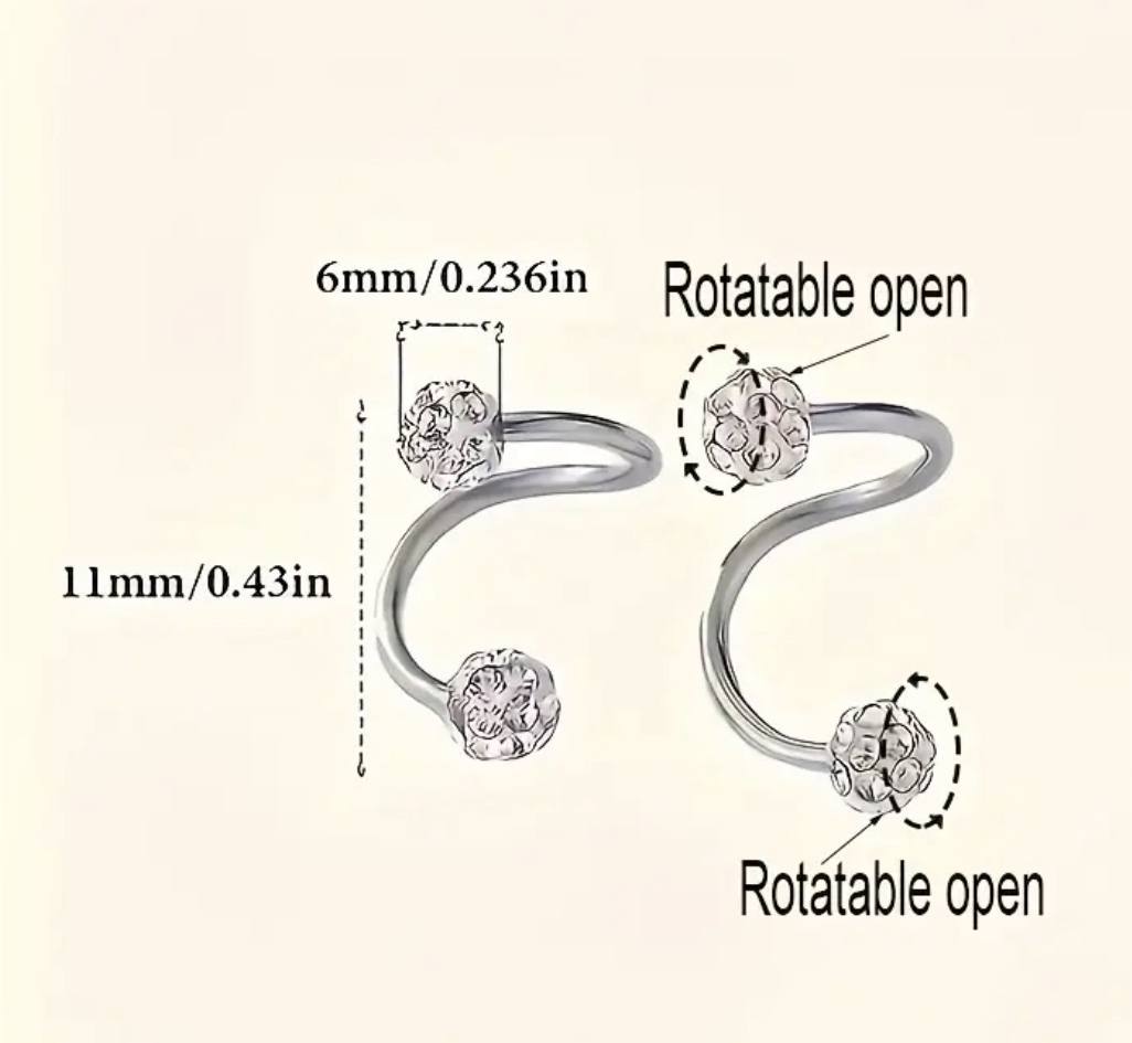 Boucles Spirale Divine – Éclat de Luxe & Élégance Sculptée