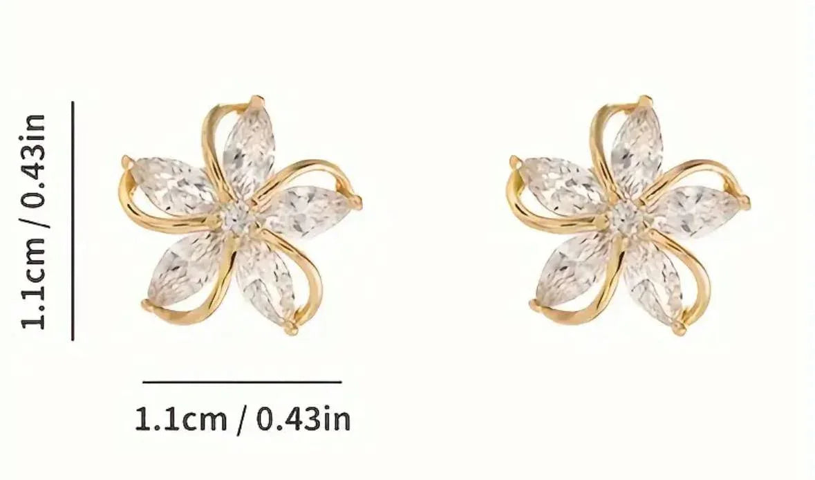Boucles Fleur de Lumière – Élégance Dorée & Éclat Intemporel