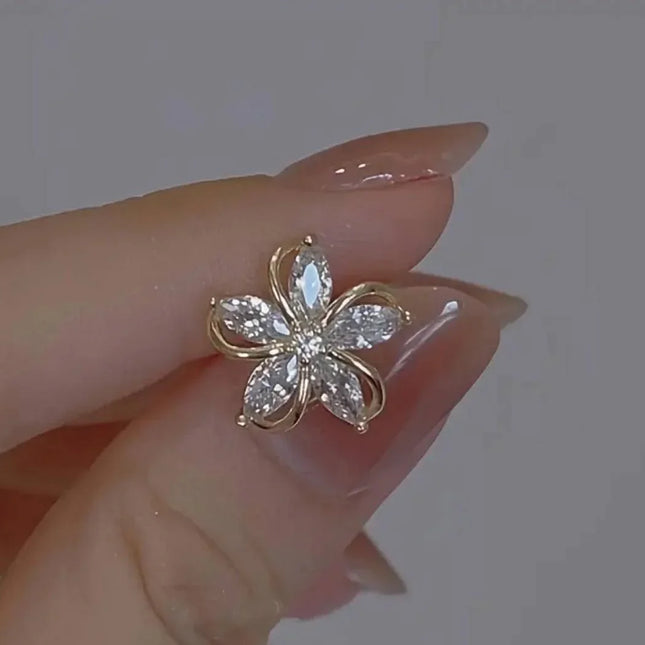 Boucles Fleur de Lumière – Élégance Dorée & Éclat Intemporel