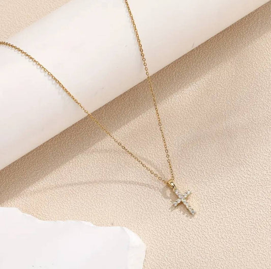 Collier Croix Lumière – Force Intérieure & Éclat Féminin
