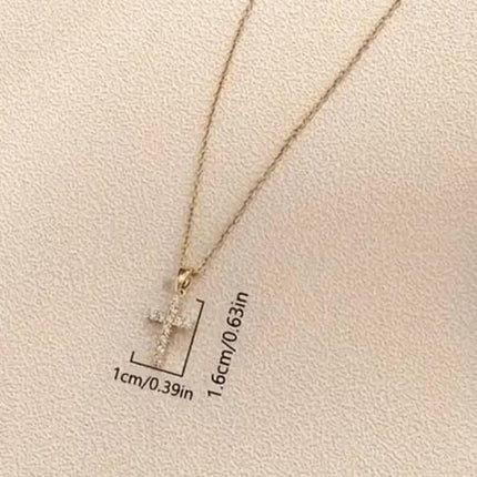 Collier Croix Lumière – Force Intérieure & Éclat Féminin