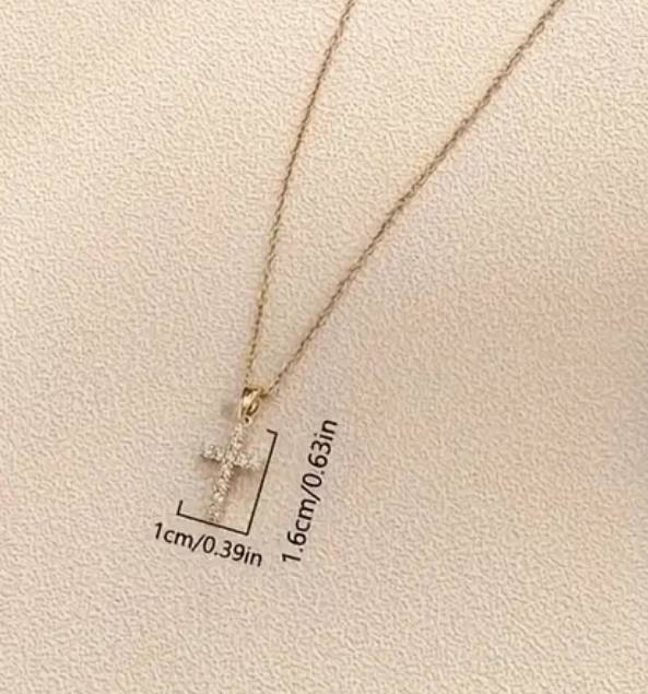 Collier Croix Lumière – Force Intérieure & Éclat Féminin