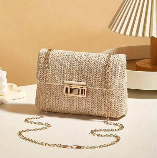 Sac Bandoulière Tissé Élégance – Artisanat Chic & Détail de Caractère