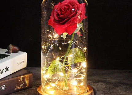 Roses artificielles : La belle et la bête - Cadeau de Saint Valentin - Actoshine