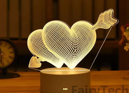 Tableau de notes créatif AMOUR - LED veilleuse - Lampe de nuit - Actoshine