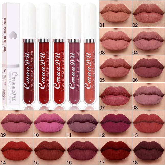 18 Couleurs rouge à lèvres -- Waterproof durable - Rouge à lèvres mat - Rouge à lèvres Hydratant - Actoshine